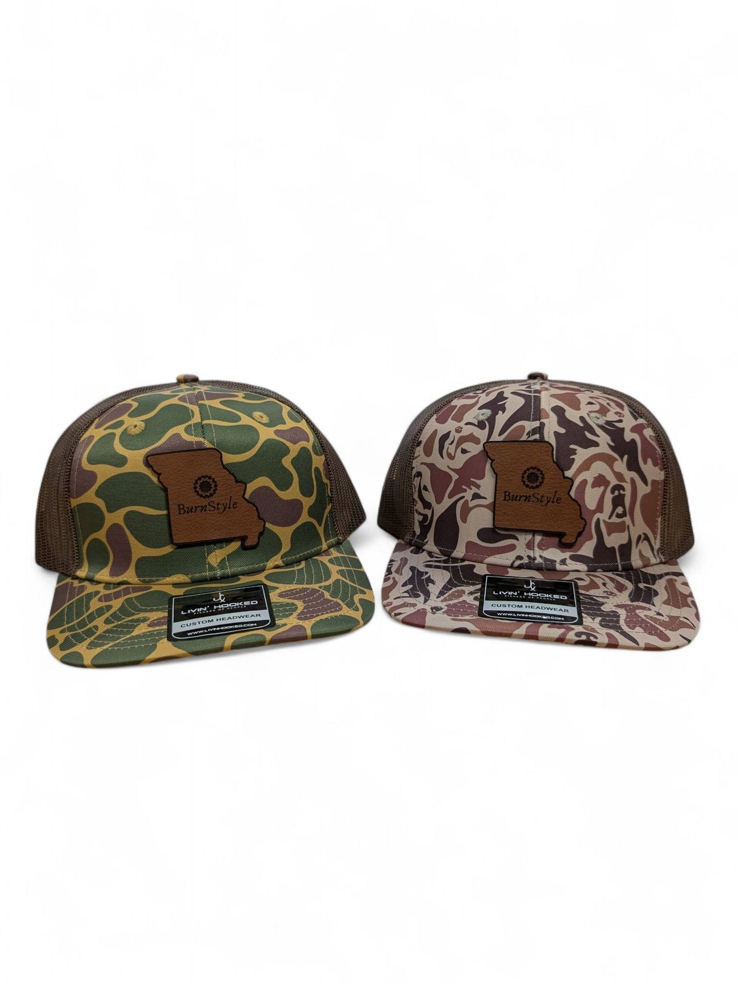 Burnstyle Creations Leather Patch Hat