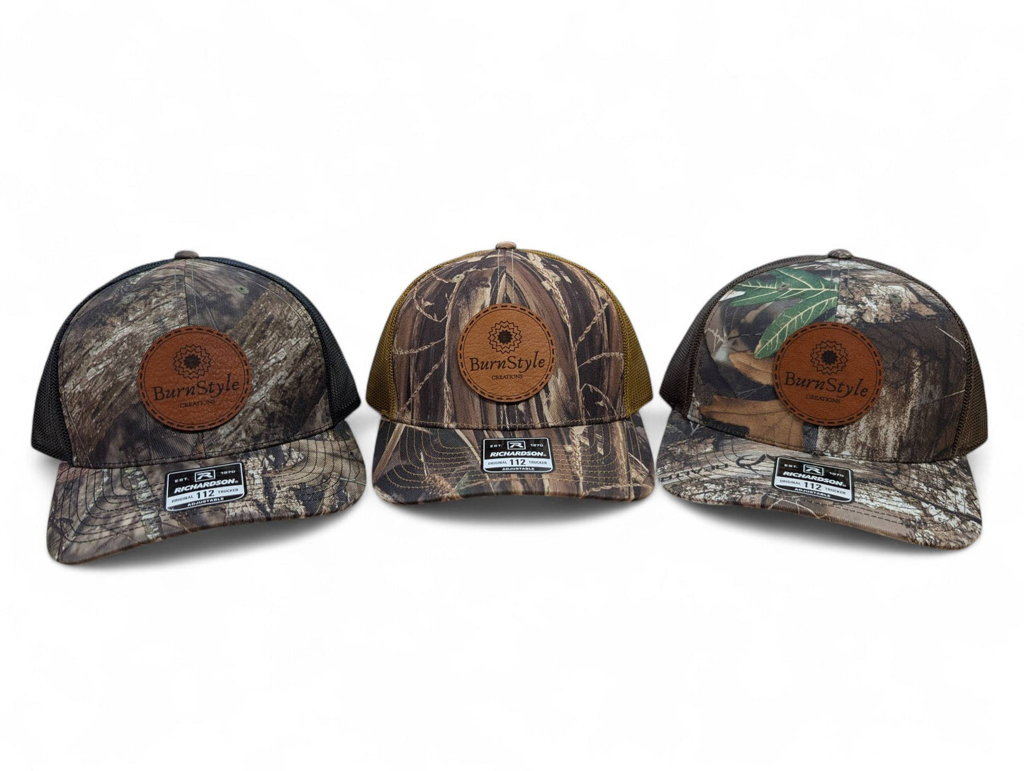 Burnstyle Creations Leather Patch Hat