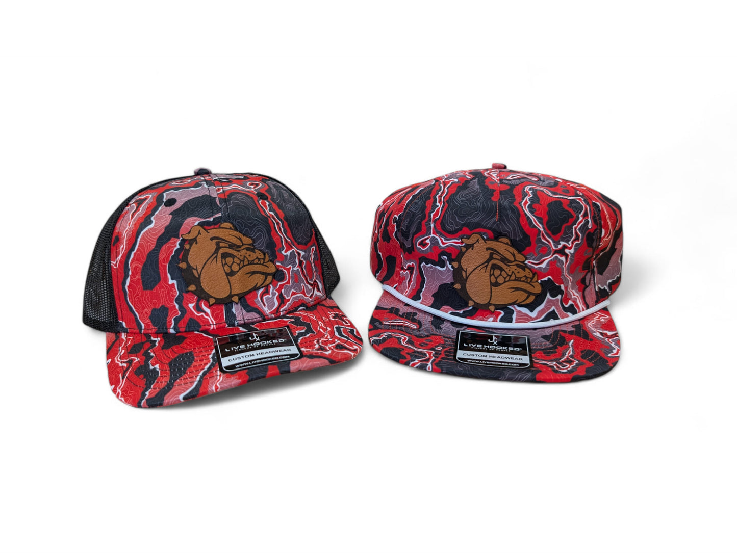 Bulldog Patterned Leather Patch